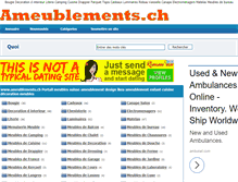Tablet Screenshot of ameublements.ch